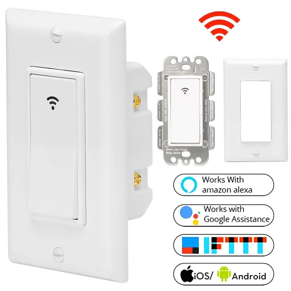 Remote Control Light Switch Wall Panel Wireless Smart Touch ON OFF ...