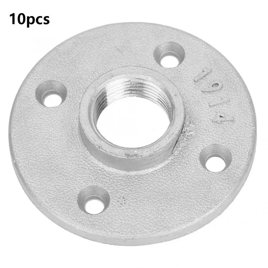 

Gietijzeren Buisleidingen Iron Cast Flange 10Pcs DN20 4 Holes Flange Base Hardware Tool 3/4'' British Screw Thread Cast Iron
