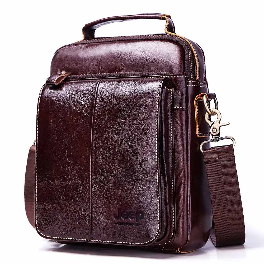 Известный бренд, высокое качество, натуральная кожа, сумка-мессенджер, мужская сумка через плечо, сумка через плечо, мужская сумка Bolsas, слинг, нагрудный клатч - Цвет: Coffee