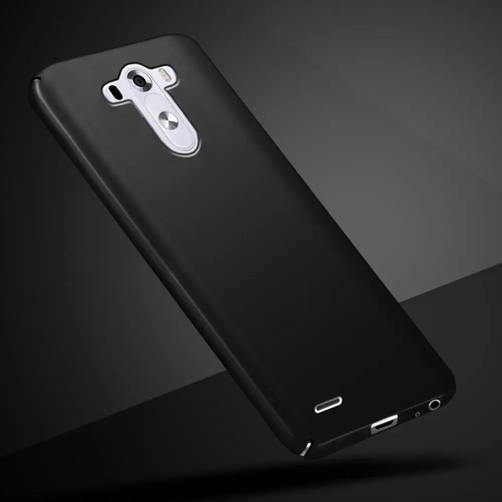 Для LG G3 чехол LG G3 чехол ультра тонкий матовый Жесткий задний Чехол защитный чехол для компьютера кожаный чехол для телефона для LG G3 G 3 D855 D850 D851 5,5" - Цвет: Black