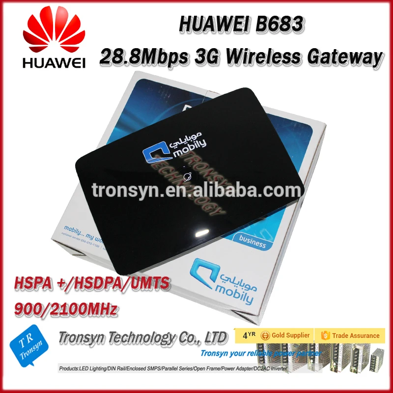 Оригинальный разблокированный беспроводной шлюз HSPA + 28 8 Мбит/с Huawei B683 3G с портом