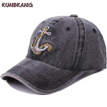 Хлопок вымытая бейсболка Мужская Летняя 3D якорь Snapback шляпа шлем для папы Мужская винтажная вышивка солнцезащитная Кепка водителя-Дальнобойщика