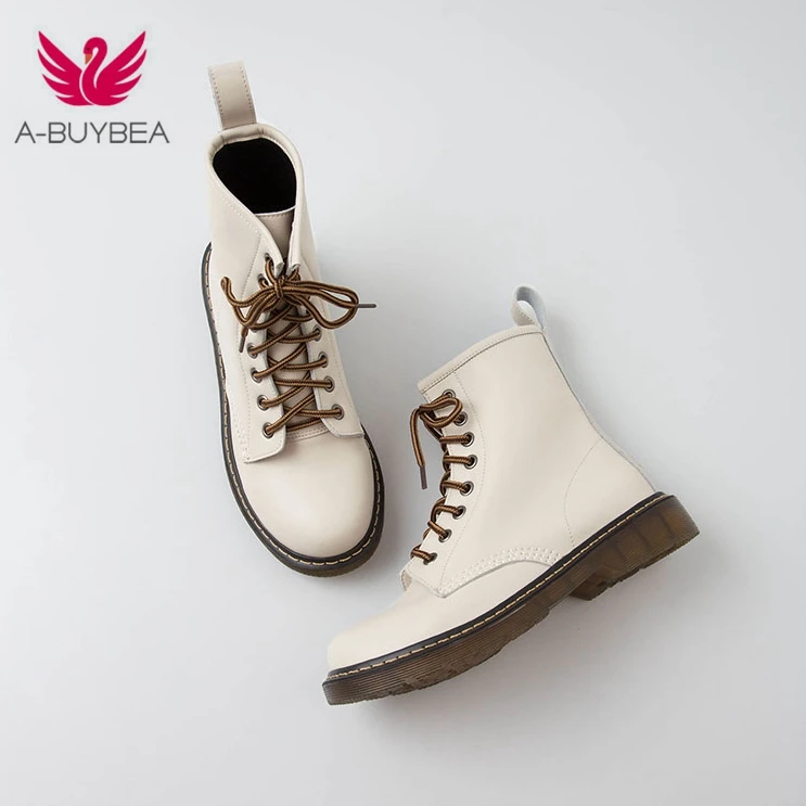 

Women Ankle boots Leather cow leather Short boots 22-25cm length autumn and winter Wild Martin boots women fashion shoes