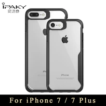 Pour iPhone 7 cas ipaky Marque Mince Transparent Cas Pour iPhone 7 plus la couverture de Silicone Antichoc Téléphone Cas Pour iPhone7 coque