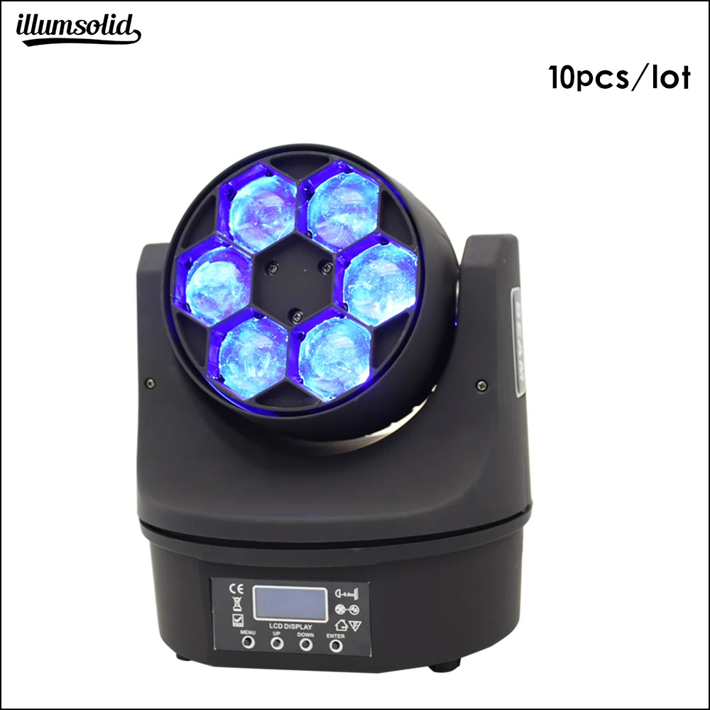 

Infinitely rotating lens 6x15w bee eye Stage effect light dmx moving head beam light (10 pieces/lot)
