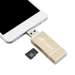 Kismo Micro USB OTG кард-ридер Micro SD TF кард-ридер адаптер для iphone X 8 7 6 Plus iPad Android телефонов