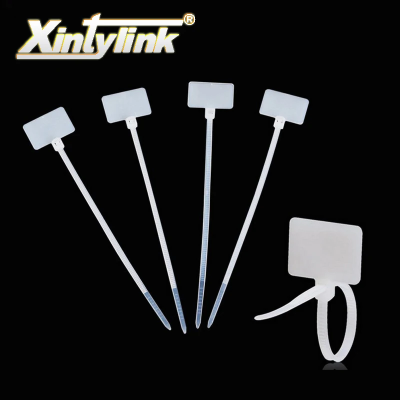 

100pcs/lot 2.5x100mm Cable Zip Ties Ethernet Wire Power Label Mark Tags