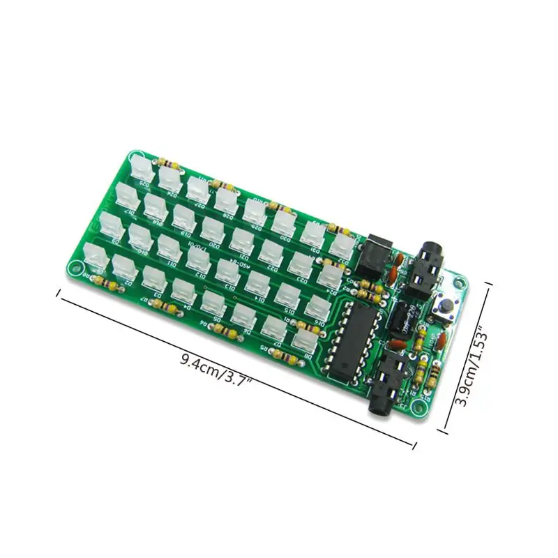 1 комплект ASD-84 индикатор уровня аксессуары Частотный набор спектра аудио музыка Голос DIY Набор электронный чувствительный инструмент