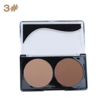 Макияж 2 Цвет Shading Порошок Контур Лица Выделите Тень Консилер Обнаженной 3 #