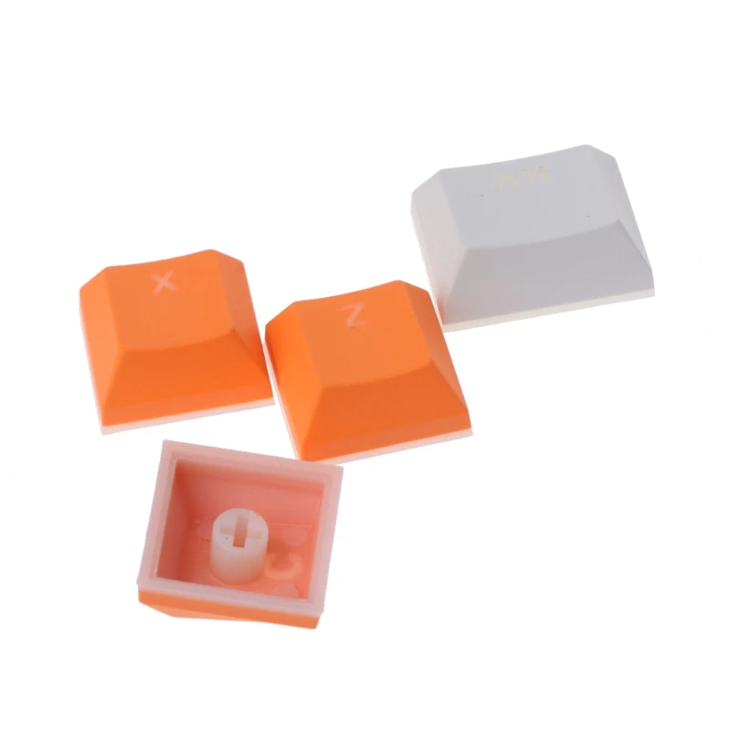 Полупрозрачная двойная съемка PBT 104 KeyCaps с подсветкой для Cherry клавиатура MX Переключатель