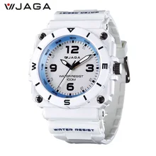 JAGA 2017 New Outdoor Men Sports Watches Brand Digital Quartz Multifunction Waterproof Military Watch Wristwatches AQ934