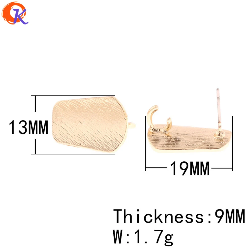 Cordial дизайн 100 шт. 13 * мм 19 мм ювелирных изделий/Серьги Гвоздики/геометрические формы/DIY/ручной работы/серьги аксессуары/серьги выводы