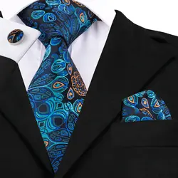C-1593 Привет-галстук новый Дизайн черный шеи галстук набор для Для мужчин Бизнес Свадебная вечеринка ручной работы шелк жаккард Тканые