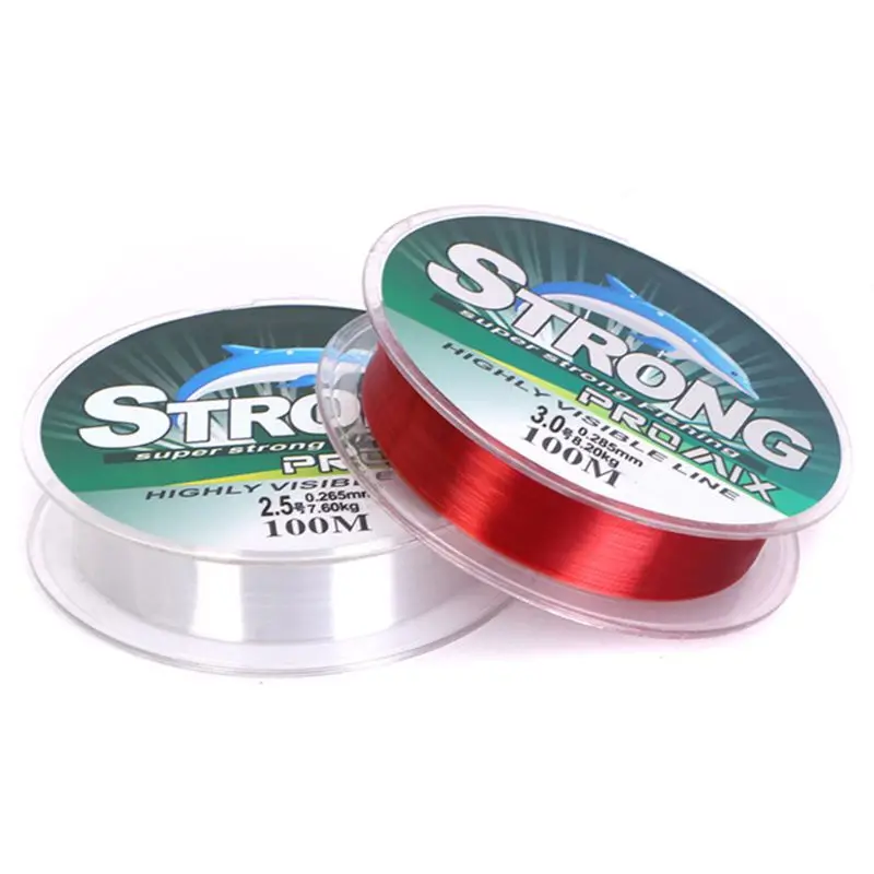 100M Nylon Fishing Fly Line Monofilament Super Strong High Strength