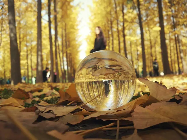 8 см качество lensball Сфера украшения дома аксессуары миниатюрные фигурки фотографии фэн шуй хрустальный шар