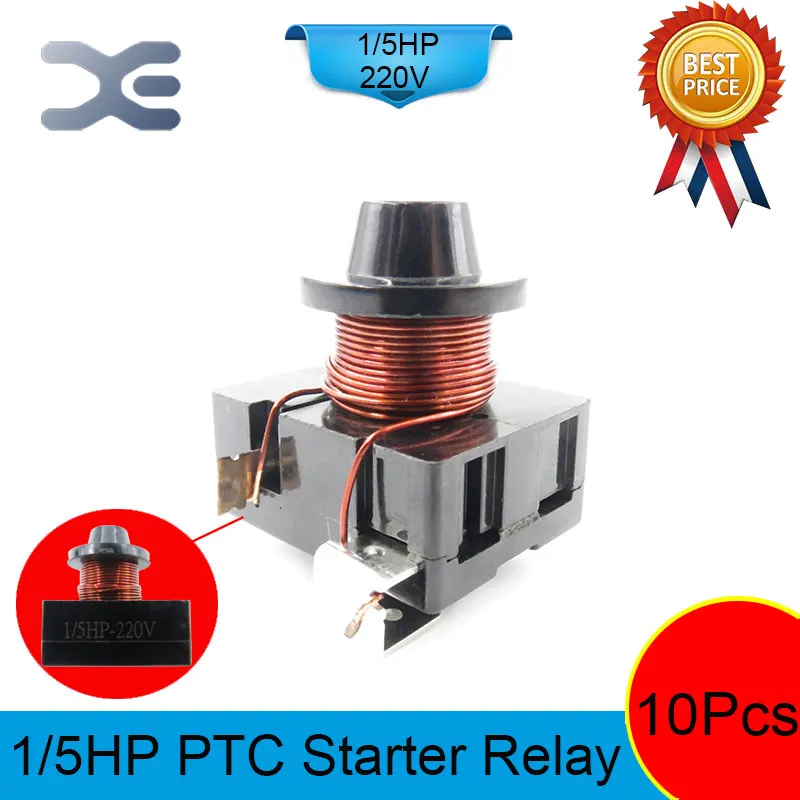 

10PCS Accessories Refrigerator Overload Protector Refrigerator Refrigerator Compressor 220V 150W L1/5 HP