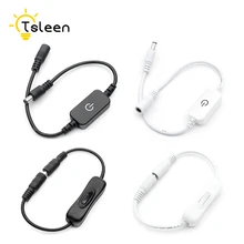 5.5*2.1mm DC12-24V In-Line Switch Cable Male Female Wire Power Adapter With ON OFF Switch For CCTV Camera LED Strip Light Switch