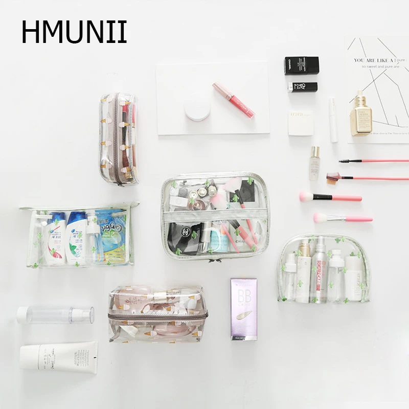 

Simple Clear PVC Toiletry Bag Travel Waterproof Carry-On Airport Compliant TSA Approved Quart Handle Toiletry Travel accessories