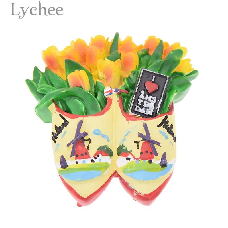 Lychee Life Amsterdam тюльпан Карта Китая тадж махал магнитный Ландшафтный холодильник