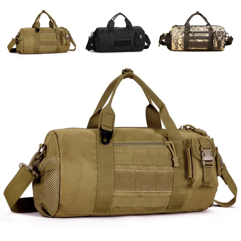 Hot Sale Men s Travel Large Capacity Waterproof Cylinder Bags Handbag 