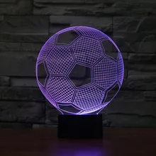 Новое поступление 3D световой эффект лампа USB ночник для дома спальни декоративный свет красочный свет настроения для рождественских подарков fc