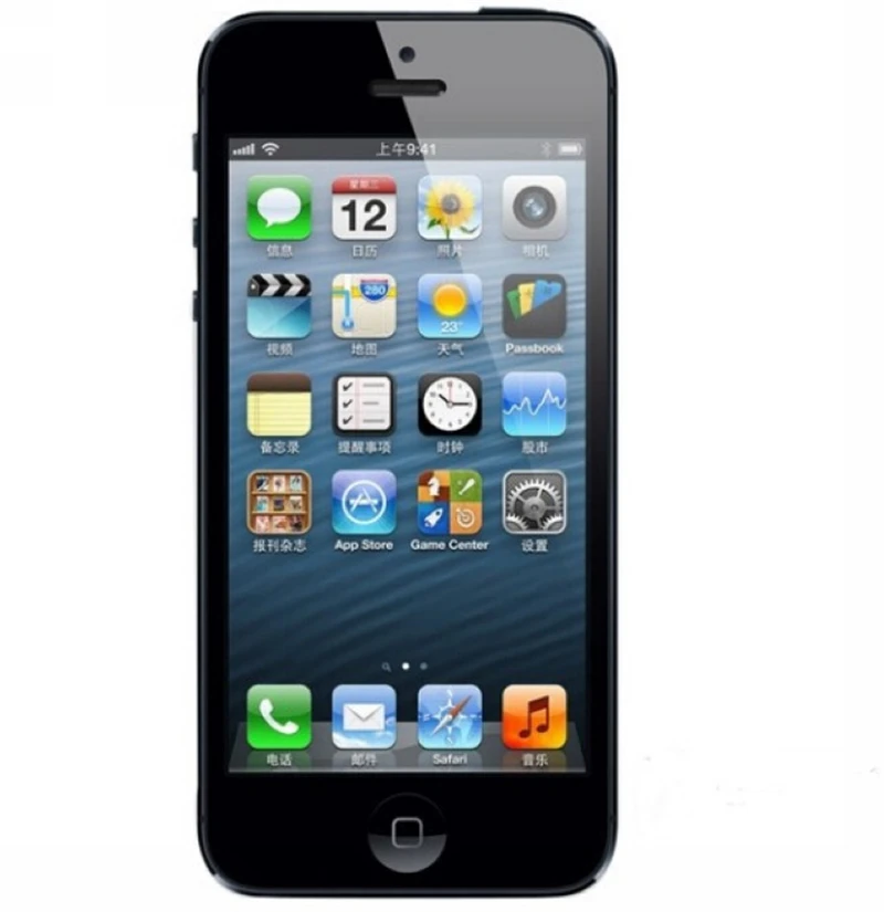 Разблокирована оригинальный iPhone 5 Dual-core 1 г Оперативная память 16 ГБ/32 ГБ/64 ГБ Встроенная память 4,0 дюйм(ов) 8MP Камера WI-FI gps сотовые телефоны