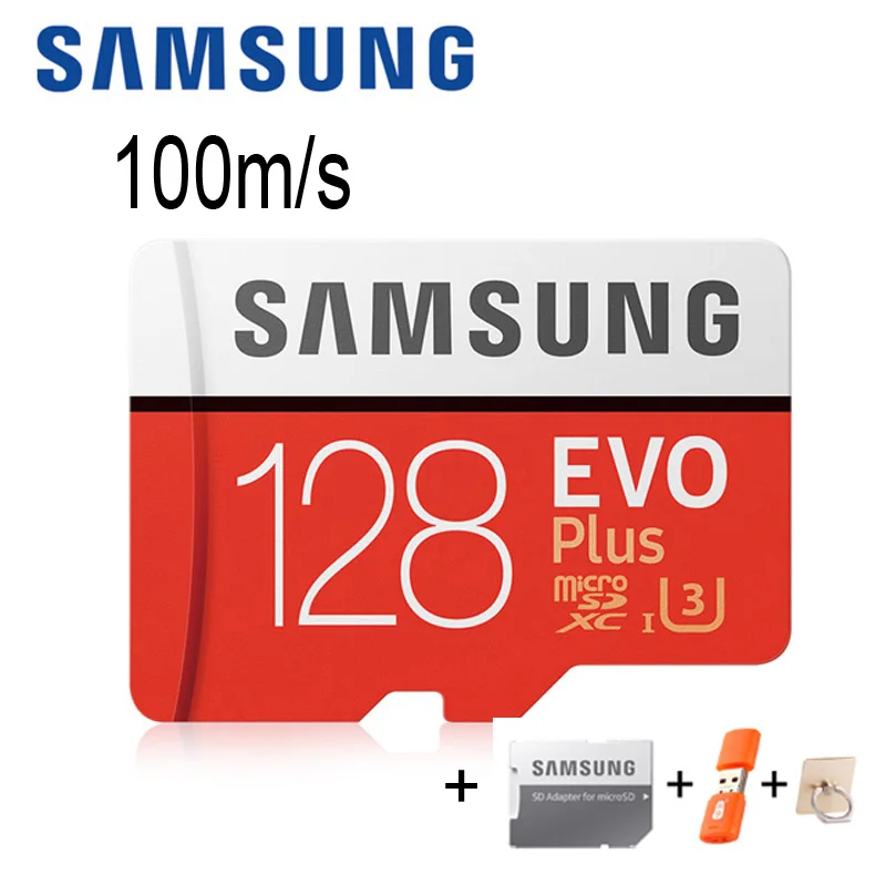 SAMSUNG 32 ГБ Micro SD картао sd 64 Гб карта памяти класс 10 128 ГБ microSDXC U3 UHS-I 256 ГБ TF карта HD для смартфонов планшетов и т. Д - Емкость: 128 ГБ