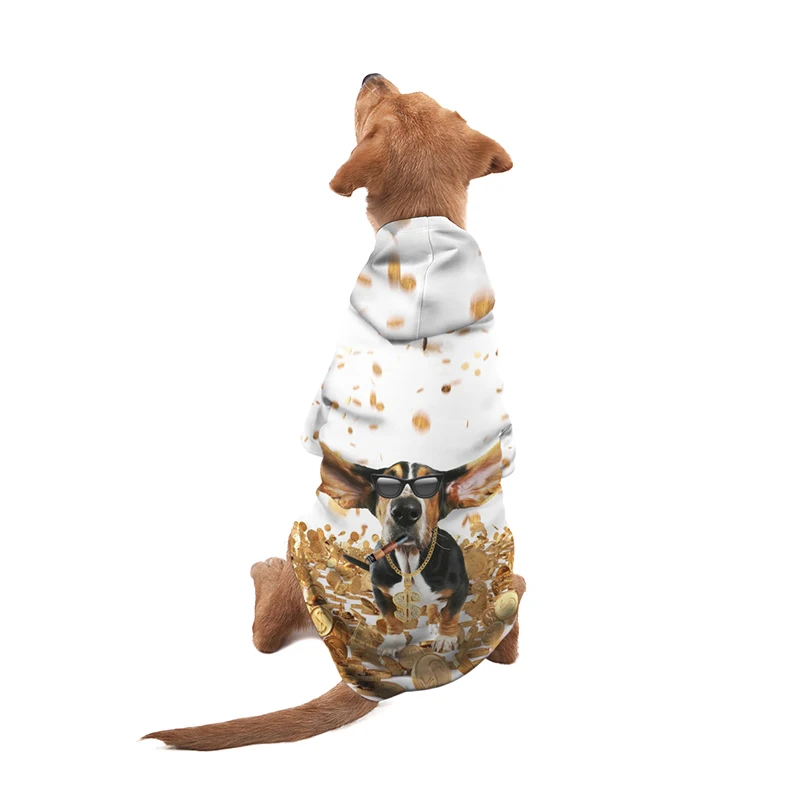 Ткань для домашних животных 3D HD Собака Толстовка Череп 3d принт дизайн Мягкая осень зима Толстовка кошка собака Маленький Средний Большой Собака Одежда для домашних животных