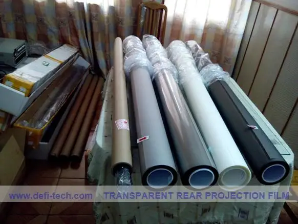

DfLabs on sales 3d holographic film for large stage use ,transparent rear projection film(1.524m*2m )
