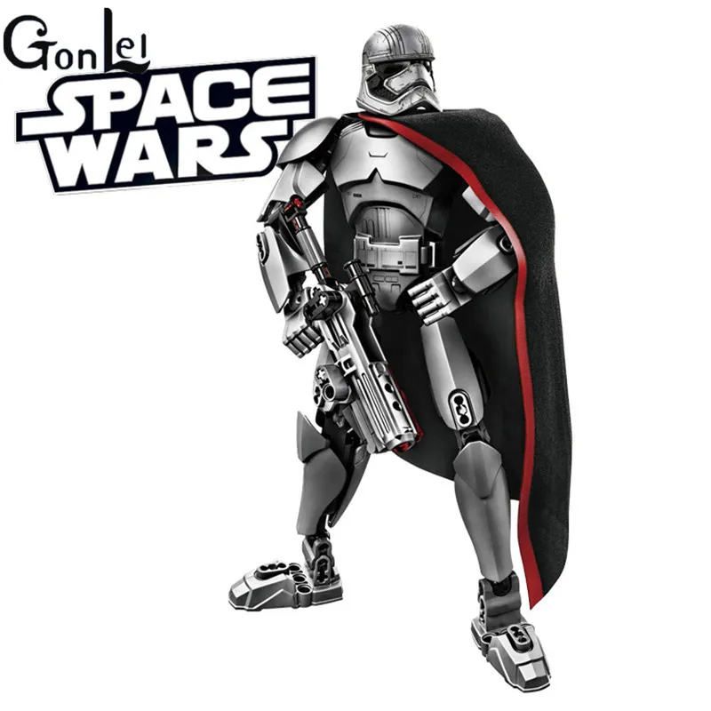 

KSZ Star 7 Wars Captain Phasma Rey Poe Dameron Finn Figure toys building blocks compatible With