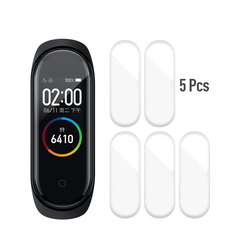 Защитная пленка для экрана Xiaomi Mi Band 4 5 шт.|Смарт-аксессуары| |