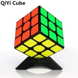 QiYi 3x3x3 парус, Магический кубик, воин W Скорость кубик без наклеек профессиональная головоломка часы-кольцо с крышкой игрушки для детей