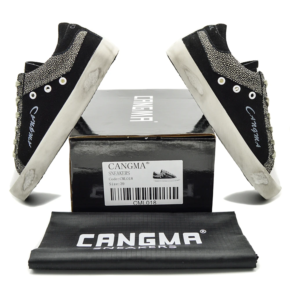 CANGMA Дизайнерские повседневные туфли удобные осенние мужские кроссовки винтажные черные классические мужские замшевые туфли для отдыха Sapatos