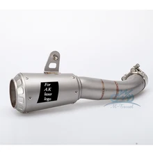 2017 Motorcycle Parts Stainless Steel Slip On Exhaust For YZF-R3 2015 2016 YZF R25 motorcycle exhaust muffler pipe link pipe