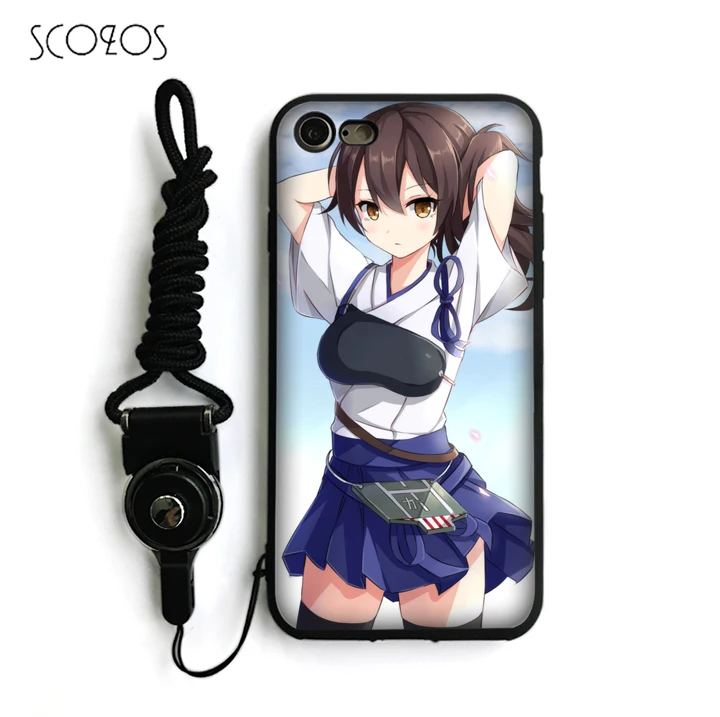 Scozos Kantai Коллекция Силиконовые ТПУ Телефон Чехол Мягкий чехол для iPhone X 5 5S SE 6 S 7 8