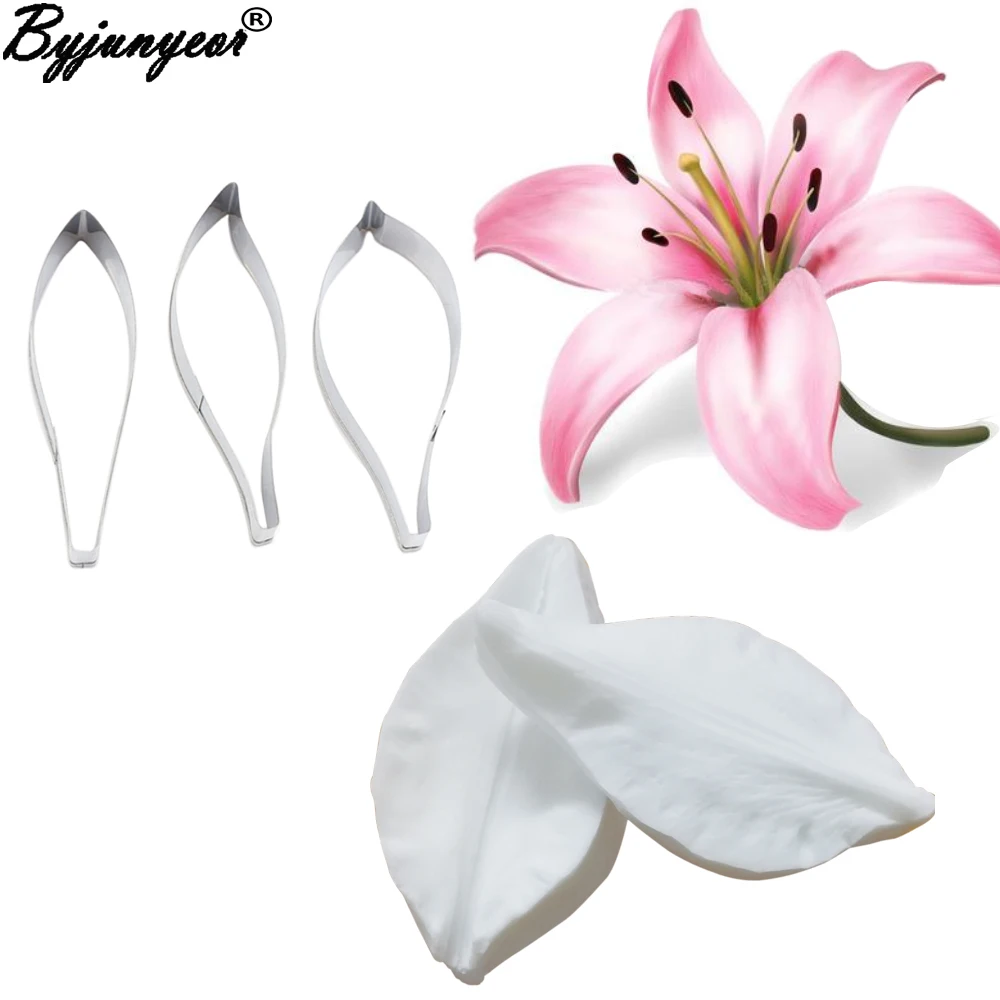Molde De Silicona Para Venas De Pétalos De Lirio: Herramienta Para Pastelería, Fondant Y Resina – Textura Realista Para Tus Creaciones DIY