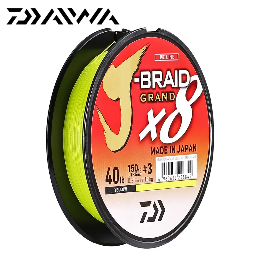 Новая Оригинальная рыболовная леска DAIWA J BRAID GRAND 135 м 270 8 нитей плетеная