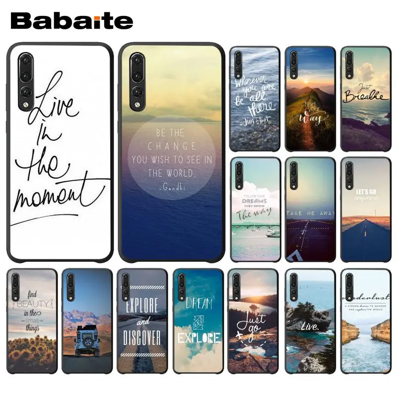 

Babaite Scenary Travel Breathe On The Way Phone Case for Huawei P9 P10 Plus Mate9 10 Mate10 Lite P20 Pro Honor10 View10