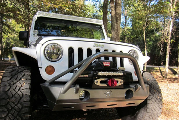 JK Wrangler Stinger Front Steel Offroad Bumper,Adventure