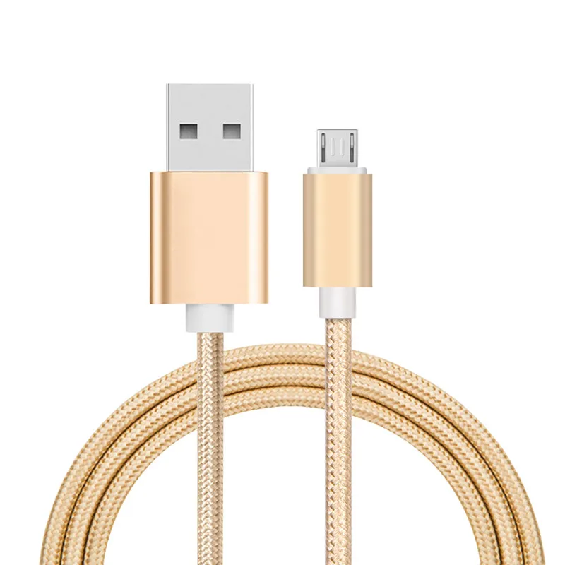 Uverbon Быстрая зарядка Micro USB кабель 2A USB кабель для передачи данных для samsung Xiaomi Android usb кабель для зарядки Microusb кабель для зарядки - Цвет: Gold