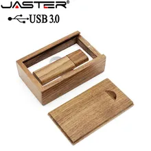 JASTER USB 3,0 деревянный usb+ коробка USB флеш-накопитель ручка драйвер Флешка 4 ГБ 8 ГБ 16 ГБ 32 ГБ 64 Гб карта памяти USB креативный персональный логотип