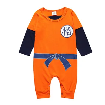 

Dragon Ball Baby Rompers Newborn Baby Boy Girl Clothes Toddler Cotton Jumpsuits Halloween Costume Infant Clothing
