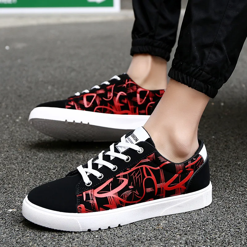 

2018 spring and summer new men's Korean fashion wild student shoes casual low shoes
