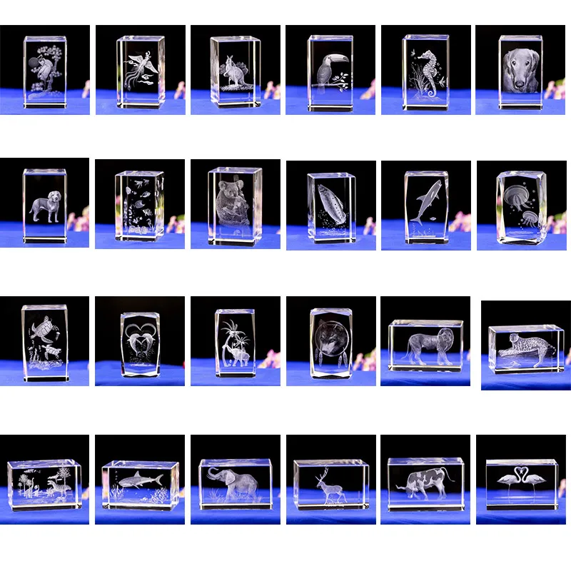Хрустальные украшения для домашнего декора 3D лазерная гравировка стерео