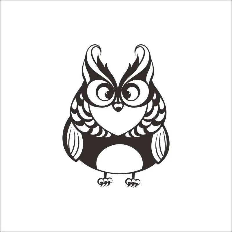 

owl Sticker Logo Name owl Decal Posters Vinyl Wall Decals Pegatina Quadro Parede Decor Mural owl Sticker 2