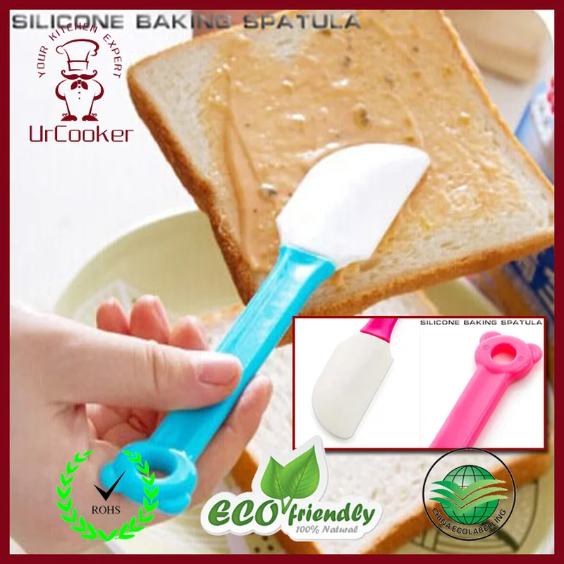 

High Temperature Food Grade Silicone Baking Spatula Soft Blade Scraper