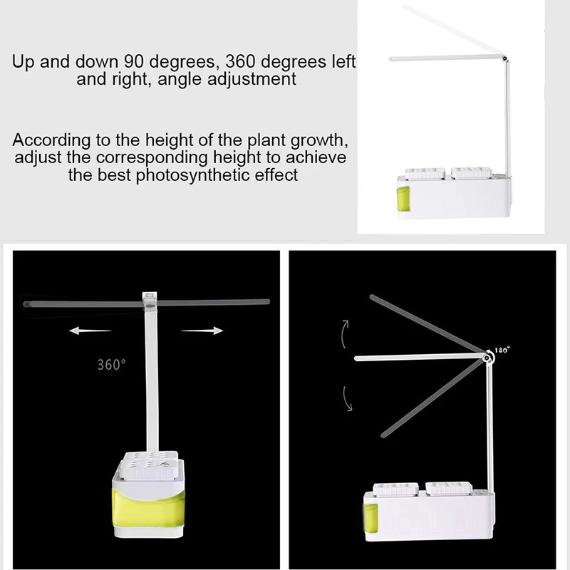 Умный травяной садовый набор, светодиодный светильник для выращивания гидропоники, многофункциональная настольная лампа, садовые растения, цветок, гидропоника, шатер для выращивания, коробка