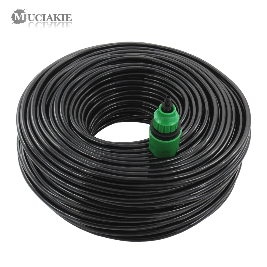 HTB1onnUX2jsK1Rjy1Xaq6zispXaz 10/20/25/40 Meter 4/7mm Garden Water Hose with Quick Connector Micro Drip Misting Irrigation Tubing Pipe PVC Hose 1/4'' New Hose