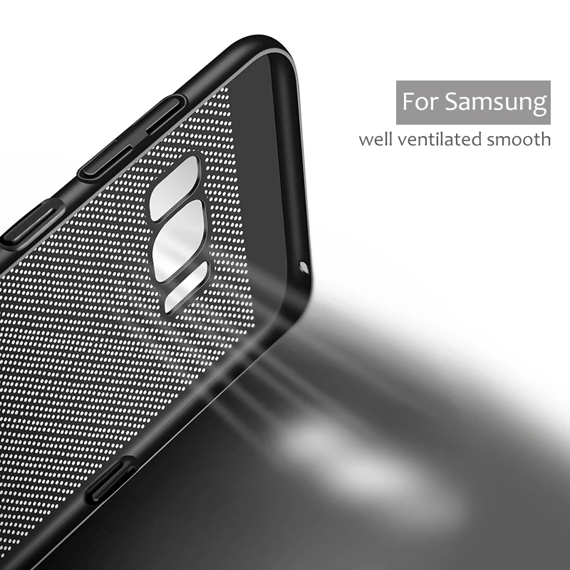 Жесткий чехол NTSPACE для Samsung Galaxy S10 S9 S8 Plus S7 S6 Edge охлаждающий из сетчатого