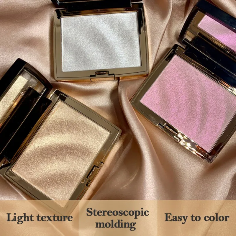 

Cosmetic High Gloss Pressed Powder Highlighter Powder Palette Shiny Luminous Highlighter Powder Facial Makeup 3 Colors